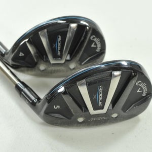Callaway Rogue X 4 and 5 Hybrid Set Senior Flex Right Recoil F2 Graphite #201759