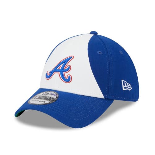 Men's Atlanta Braves New Era White 2023 City Connect 3930 M/L Strapback Hat Dad