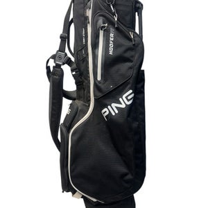 Used Ping HOOFER 14 Mens Stand Bag Black And White 11835-S000197869