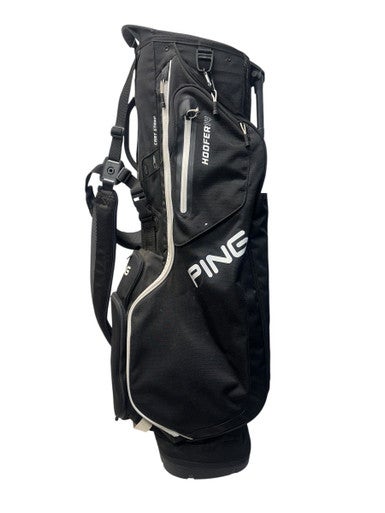 Used Ping HOOFER 14 Mens Stand Bag Black And White 11835-S000197869