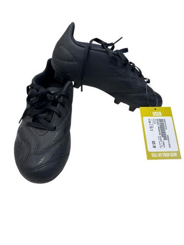 Used Adidas PREDATOR Soccer Cleats Black Junior 02.5 11835-S000197819