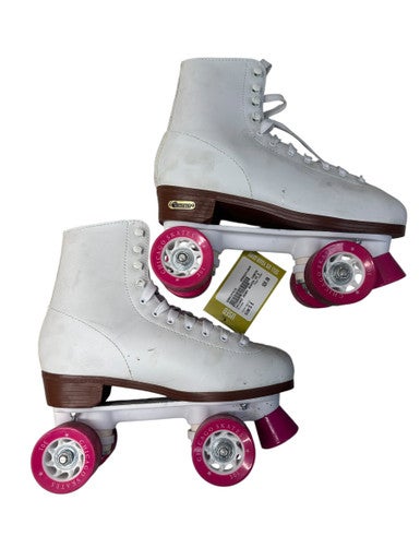 Used Chicago DERBY Senior Roller Quad Skates White Senior 8 11835-S000197818