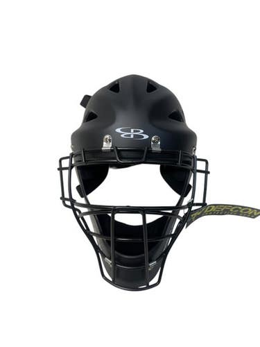 Used BoomBah BDC2CH Catchers Helmet w/Mask Black SM 11835-S000197820