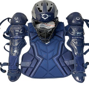NEW Evoshield PRO SRZ 2.0 CATCH SET Catchers Chest Protector Navy Blue Adult 11835-S000197829