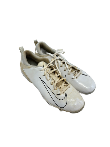 Used Nike VAPOR UNTOUCHABLE SHARK Adult FB Cleats White Senior 11.5 11692-S000140486