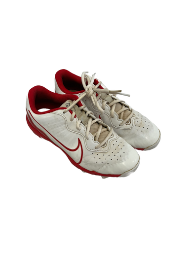Used Nike ALPHA HUARACHE 4 KEYSTONE BB/SB Cleats Red And White Junior 04.5 11692-S000140484