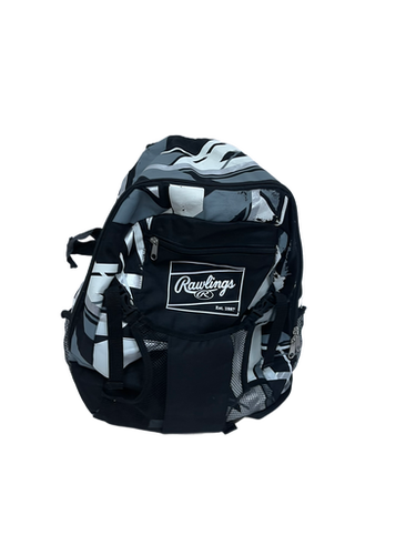 Used Rawlings BB/SB BACKPACK BB/SB Player Backpack Black 11692-S000140498