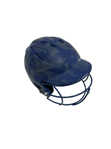 Used BoomBah BBH2SP-SR Batting Helmet w/Mask Royal Blue One Size 11692-S000140507