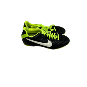 Used Nike TIEMPO RIO Soccer Cleats Black Junior 04 11692-S000140537