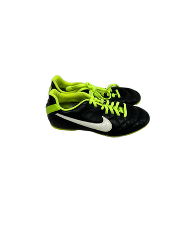 Used Nike TIEMPO RIO Soccer Cleats Black Junior 04 11692-S000140537