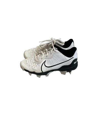 Used Nike ALPHA HUARACHE KEYSTONE BB/SB Cleats White Youth 13.0 11692-S000140545
