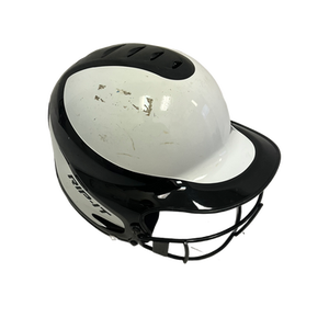 Used RIP-IT M/L HELMET W/ MASK Batting Helmet w/Mask Black And White M/L 11692-S000140568