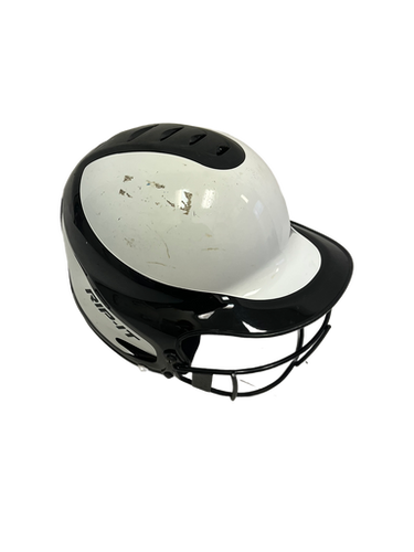 Used RIP-IT M/L HELMET W/ MASK Batting Helmet w/Mask Black And White M/L 11692-S000140568