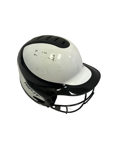 Used RIP-IT M/L HELMET W/ MASK Batting Helmet w/Mask Black And White M/L 11692-S000140568