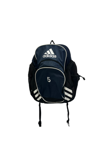 Used Adidas SOCCER BACKPACK Soccer Player Sackpack Navy Blue 11692-S000140576