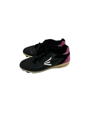 Used Easton BLACK/PINK BB/SB Cleats Black And Pink Junior 02.5 11692-S000140584