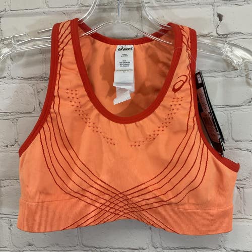 ASICS 124408 Women's FIT SANA SMLS Athletic Training Bra Fiz Peach M/L