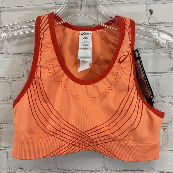 ASICS 124408 Women's FIT SANA SMLS Athletic Training Bra Fiz Peach M/L