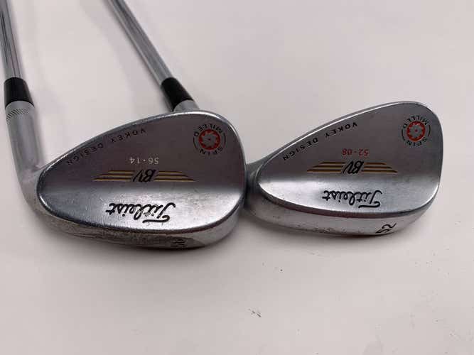 Titleist Vokey Spin Milled Chrome 2009 Wedge Set 52* 8 | 56* 14 Wedge RH