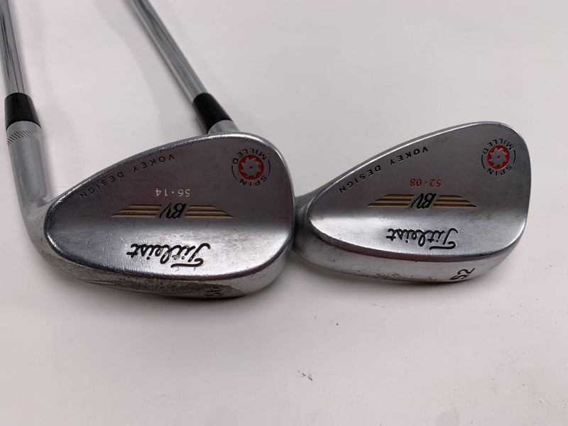 Titleist Vokey Spin Milled Chrome 2009 Wedge Set 52* 8 | 56* 14 Wedge RH