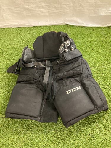 Black Junior Medium CCM E2.5 Hockey Goalie Pants (Used)