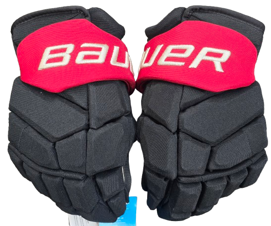 Bauer Supreme Mach Custom Pro Stock Hockey Gloves 15" 4 Nations New Canada SON (14414)