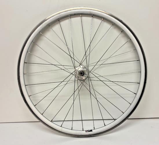 Oval Concepts 32-Spoke Silver Aero Aluminum Bolt-On 700C Front Wheel CLEAN