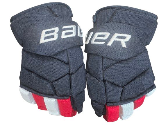 Bauer Supreme Mach Custom Pro Stock Hockey Gloves 14" 4 Nations New USA UST (14415)