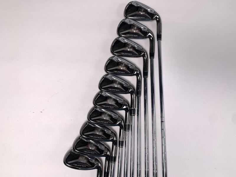 TaylorMade Burner 2009 Iron Set 3-PW+AW+SW Burner Superfast Stiff Steel RH