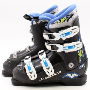 Nordica GP TJ Kids Ski Boots - Size 2.5 / Mondo 20.5 Used
