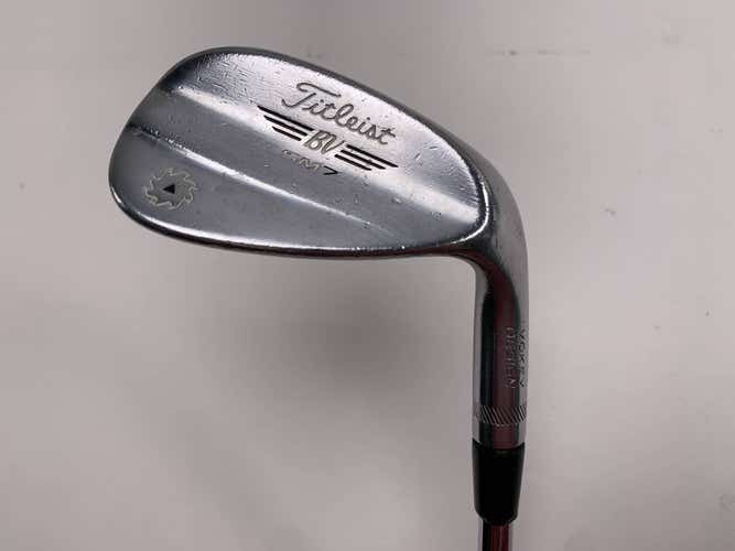 Titleist Vokey SM7 Tour Chrome Gap Wedge GW 52* 8 F-Grind Wedge Steel Mens RH