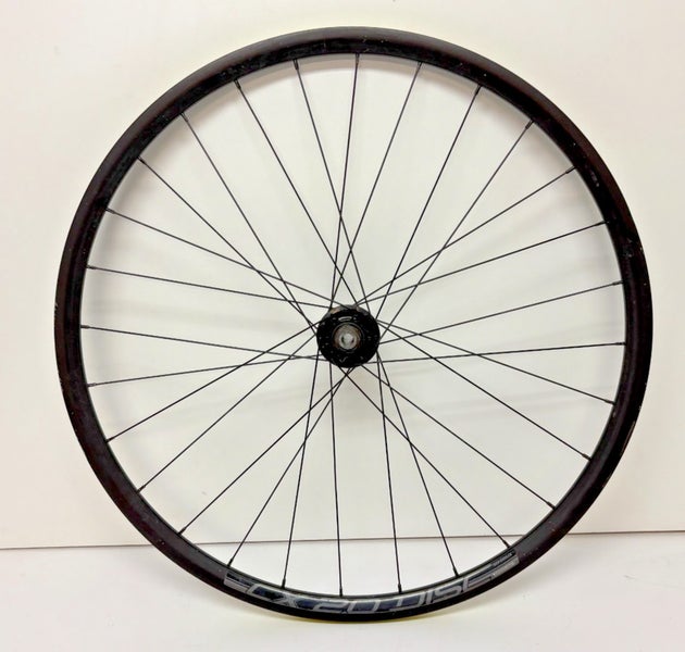Maddux CX20 Disc 28-Spoke Black Aluminum 12mm x 100mm Thru Axle 700C Front Wheel