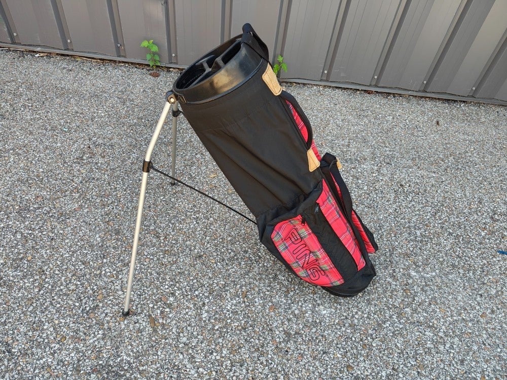 Ping Vintage Red Plaid Single Strap Golf Stand Bag | SidelineSwap