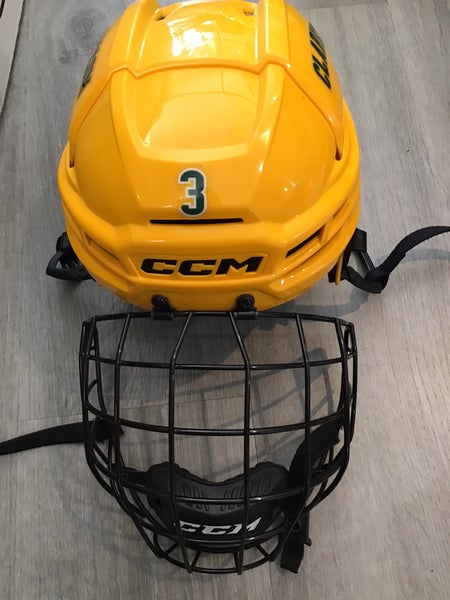 Clarkson University Medium CCM Super Tacks X Helmet Pro Stock #3 (Used)