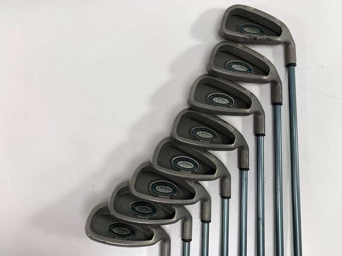 Callaway Big Bertha Tungsten Titanium Iron Set 4-PW+SW Ladies Graphite Womens RH