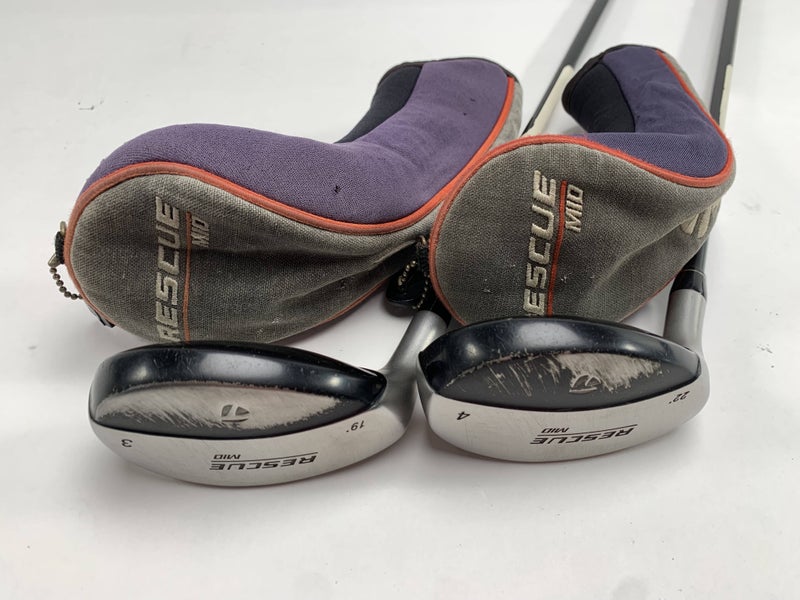 TaylorMade Rescue Mid 3 & 4 Hybrid Set 19* 22* Ultralite Regular Mens LH HC