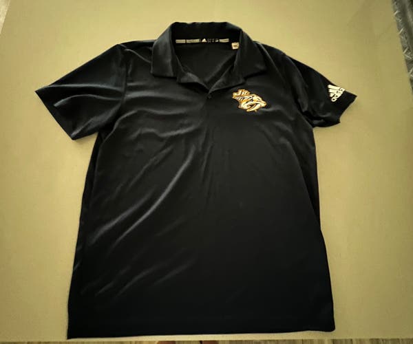 Blue Large Men's Adidas Shirt (Used)