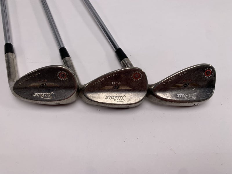 Titleist Vokey Spin Milled Nickel 2009 Wedge Set 52* 8 | 56* 14 | 60* 7 Wedge RH