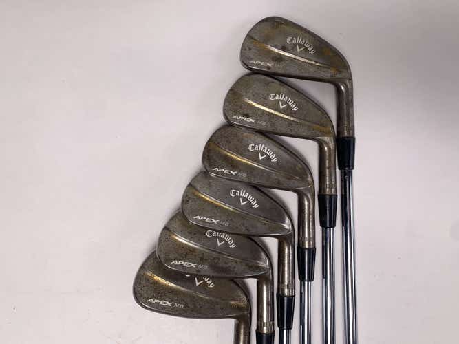 Callaway 2018 Apex MB Raw Iron Set 5-PW Dynamic Gold Tour Issue X100 X-Stiff RH