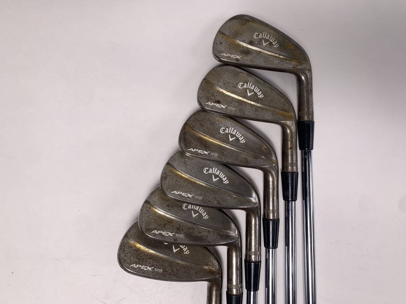 Callaway 2018 Apex MB Raw Iron Set 5-PW Dynamic Gold Tour Issue X100 X-Stiff RH