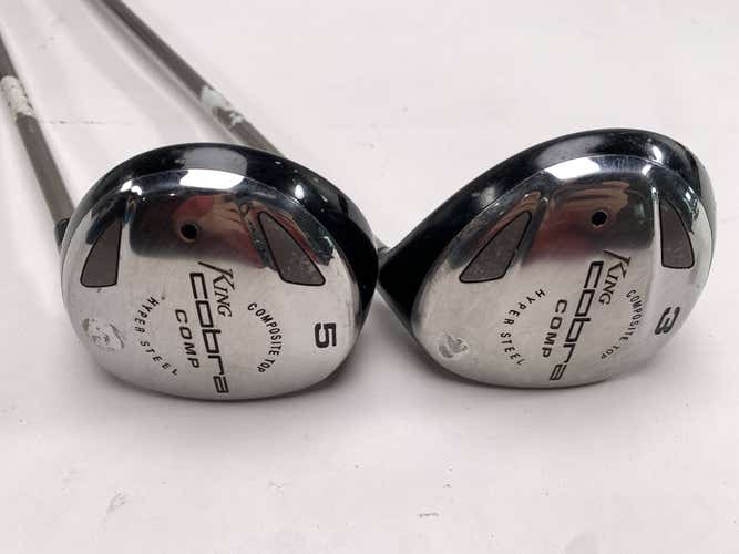 Cobra Comp 3 & 5 Fairway Wood Set 15* 18* Graphite Design YS-5.155g Mens RH