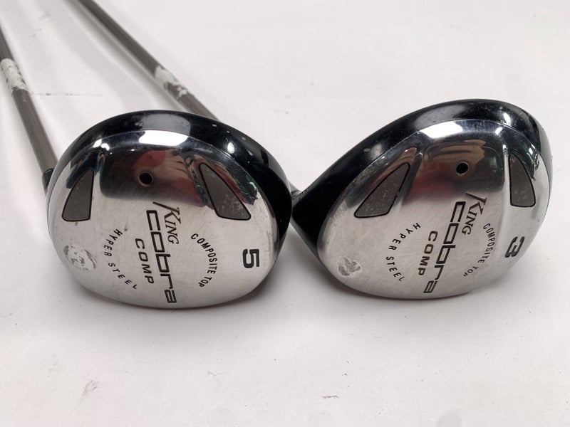 Cobra Comp 3 & 5 Fairway Wood Set 15* 18* Graphite Design YS-5.155g Mens RH