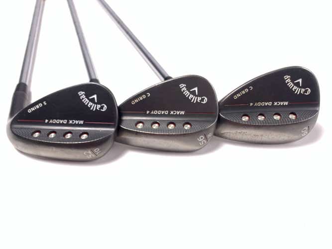 Callaway Mack Daddy 4 Black Wedge Set 52* 10 | 56* 8 | 60* 8 DG S200 Mens RH