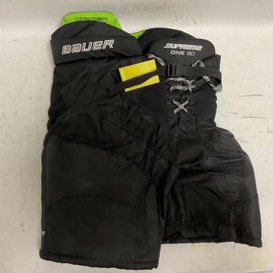 Used Bauer SUPREME ONE80 Senior Pant Black And Neon Green MD 11855-S000190130
