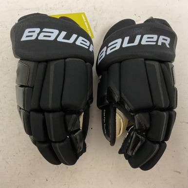 Used Bauer SUPREME ONE 60 Junior Gloves Black And Orange 12" 11855-S000190127
