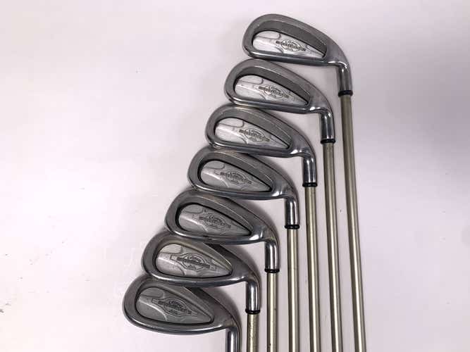 Callaway X-14 Iron Set 5-PW+SW Steelhead X-14 Gems Ladies Graphite Womens RH