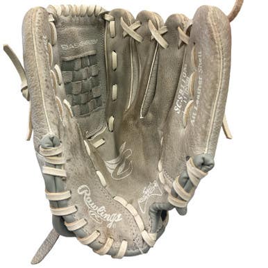 Used Rawlings SAVE CATCH BB/SB Glove RH Throw Carolina Blue And White 11" 11859-S000024837