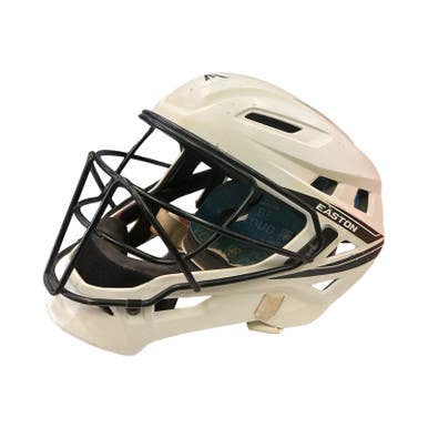 Used Easton Catchers Helmet w/Mask White MD 11859-S000024830