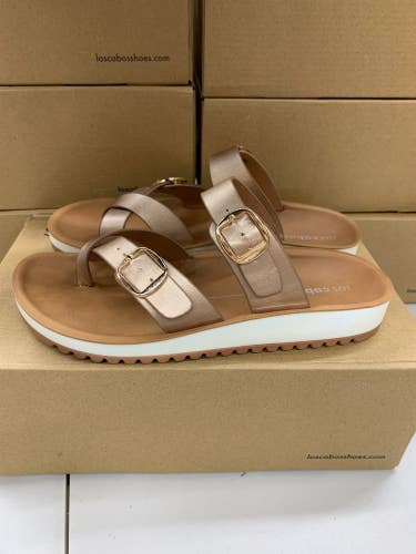 Los Cabos Nin Rose Gold Women's EU 37 38 39 40 41 42 Sandal Slide