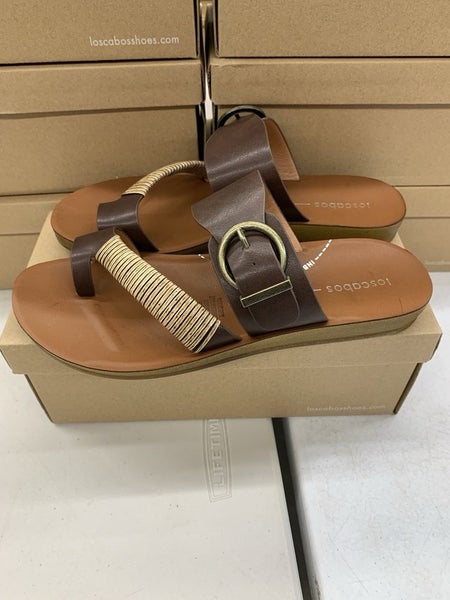 Los Cabos Bria Thong Sandal Women's 37 40 Mocha L2305 Brown